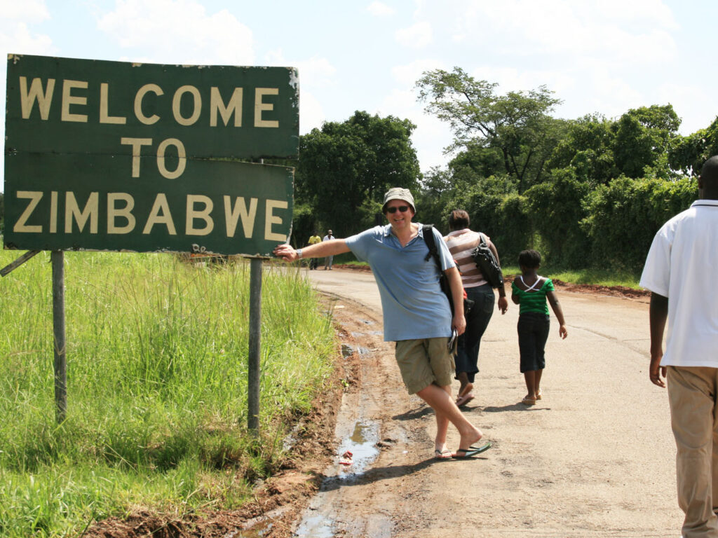 An der Grenze zwischen Sambia und Zimbabwe.